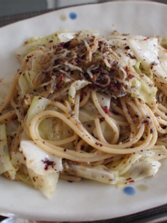 しらすとキャベツのゆかりパスタ-レシピのメイン写真
