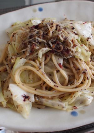 しらすとキャベツのゆかりパスタ-レシピのメイン写真
