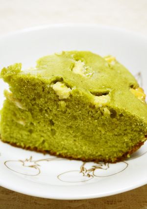 炊飯器抹茶ケーキinホワイトチョコ♪-レシピのメイン写真