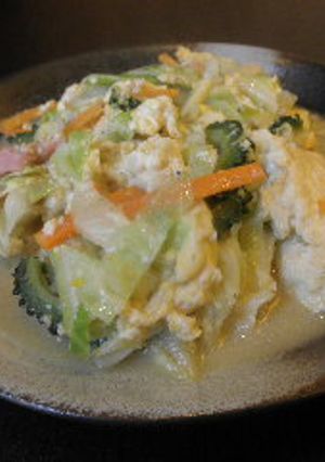 ゴーヤの栄養炒め！地域の野菜とコラボ！！-レシピのメイン写真