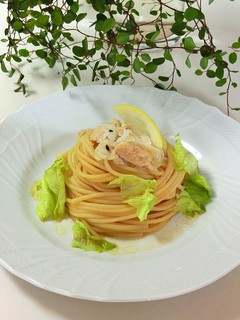 レモン醤油の冷製パスタ*ツナマヨ添え-レシピのメイン写真
