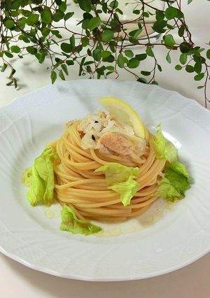 レモン醤油の冷製パスタ＊ツナマヨ添え-レシピのメイン写真
