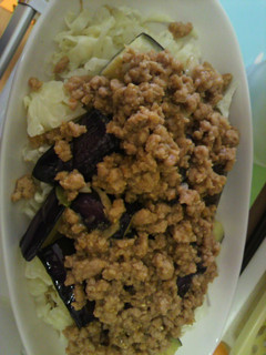 野菜たっぷり肉味噌のせ♪-レシピのメイン写真