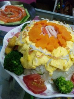 ケーキみたいなちらし寿司☆-レシピのメイン写真