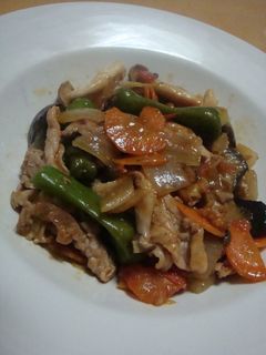 夏野菜と豚肉の炒め物♪-レシピのメイン写真