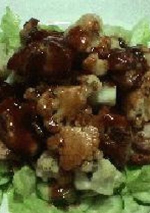鶏肉とカリフラワーのバーベキューソース・レモン風味-レシピのメイン写真