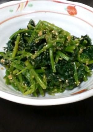 モリモリ食べるほうれん草のゴマ和え♪-レシピのメイン写真