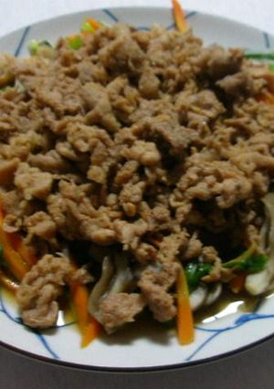 ピリッと！七味入り豚肉の生姜焼き-レシピのメイン写真