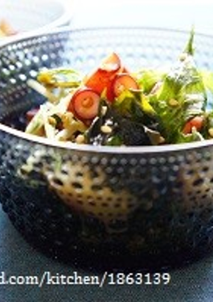 半夏生に♪タコと水菜の中華風ごま和え-レシピのメイン写真