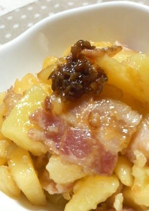 ベーコンポテトのオイスター炒め (弁当)-レシピのメイン写真