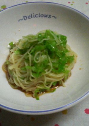 簡単たっぷりキャベツだけ冷やし中華♪-レシピのメイン写真