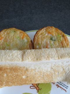 すぐでき!野菜さつまあげサンド-レシピのメイン写真