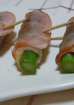 油揚げで量増し！アスパラベーコン海苔入り-レシピのメイン写真