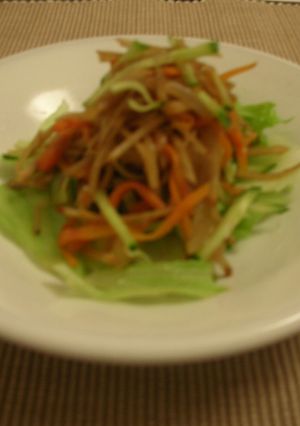 ごぼうの中華ドレッシングサラダ-レシピのメイン写真