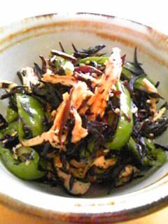 *フワフワささみとピーマンのひじき煮*-レシピのメイン写真