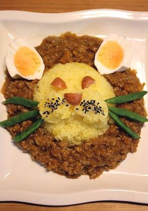 デコレーション、ライオンさんカレー-レシピのメイン写真