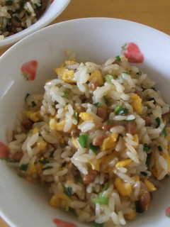 ネギたっぷり♪子供も大好き納豆チャーハン-レシピのメイン写真