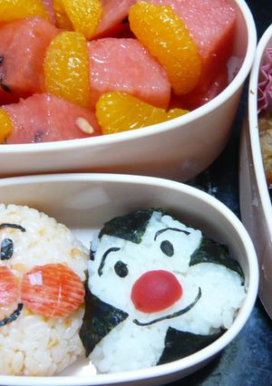 キャラ弁・アンパンマンとおむすびマン-レシピのメイン写真
