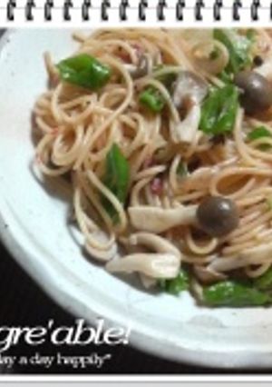 ダンナさん大好きな「梅しそパスタ」♪-レシピのメイン写真