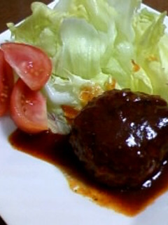 簡単煮込みハンバーグ-レシピのメイン写真