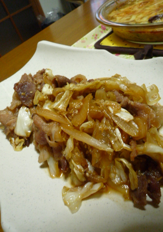 たっぷりキャベツ☆　豚のしょうが焼き-レシピのメイン写真
