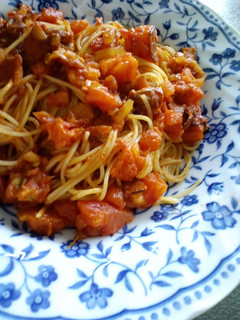 Wとまとパスタ-レシピのメイン写真