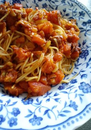 Wとまとパスタ-レシピのメイン写真