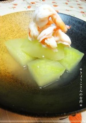 冬瓜と海老の煮物-レシピのメイン写真