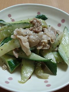 豚肉とキュウリのマスタード炒め-レシピのメイン写真