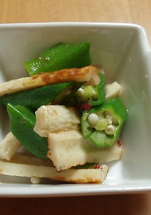 ちくわとオクラの梅和え-レシピのメイン写真