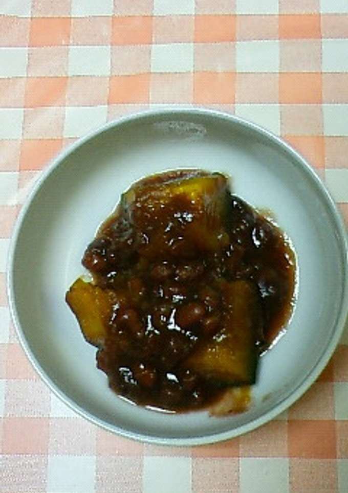 あずき缶で♪超簡単かぼちゃのいとこ煮★-レシピのメイン写真