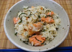 我が家の定番・鮭と大葉の炊き込みご飯-レシピのメイン写真
