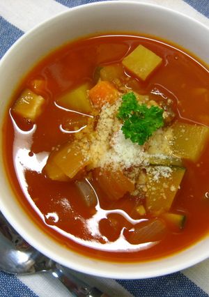 トマトジュースで♪簡単ミネストローネ-レシピのメイン写真