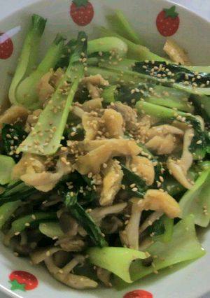 チンゲン菜の和風炒め-レシピのメイン写真