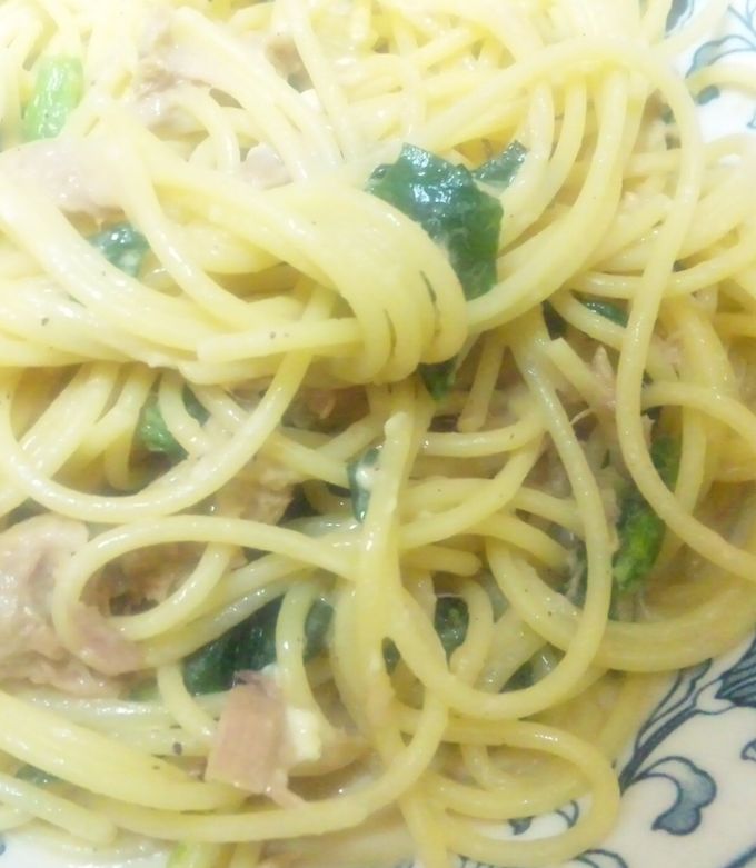 ツナとほうれん草の冷製パスタ-レシピのメイン写真