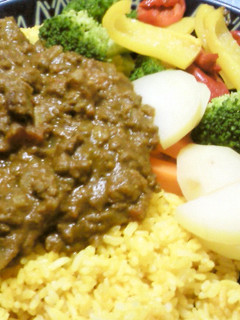 トマト缶使用♪ひき肉の夏野菜カレー-レシピのメイン写真