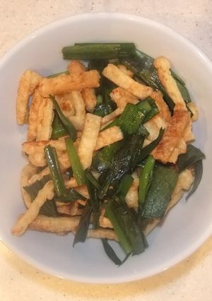 油揚げとわけぎのかんたん炒め-レシピのメイン写真