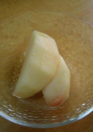 硬い桃をおいしく食べる-レシピのメイン写真