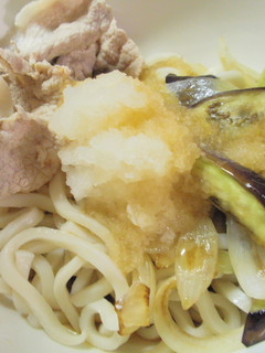 豚バラとナスのぶっかけうどん-レシピのメイン写真