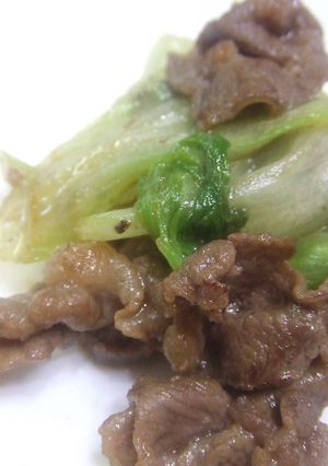 ♪弁当女子♪牛肉とレタスのオイスター炒め-レシピのメイン写真