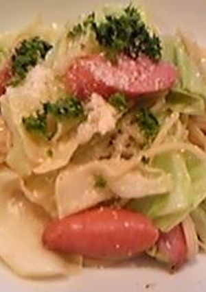 キャベツとソーセージのパスタ♪-レシピのメイン写真