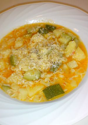 ズッキーニとじゃがいものパスタ-レシピのメイン写真