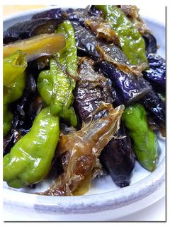 茄子としし唐 ♪ 花かつお ♪炒め煮-レシピのメイン写真