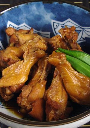 梅酒と醤油だけで美味♪鶏手羽の梅酒煮-レシピのメイン写真