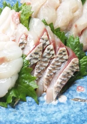 鯛のお刺身☆湯むき☆-レシピのメイン写真