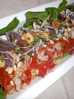 鰹のたたきのトマトドレッシング賭け-レシピのメイン写真