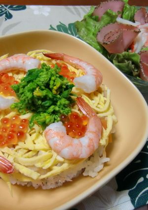 ケーキみたいなちらし寿司♪-レシピのメイン写真