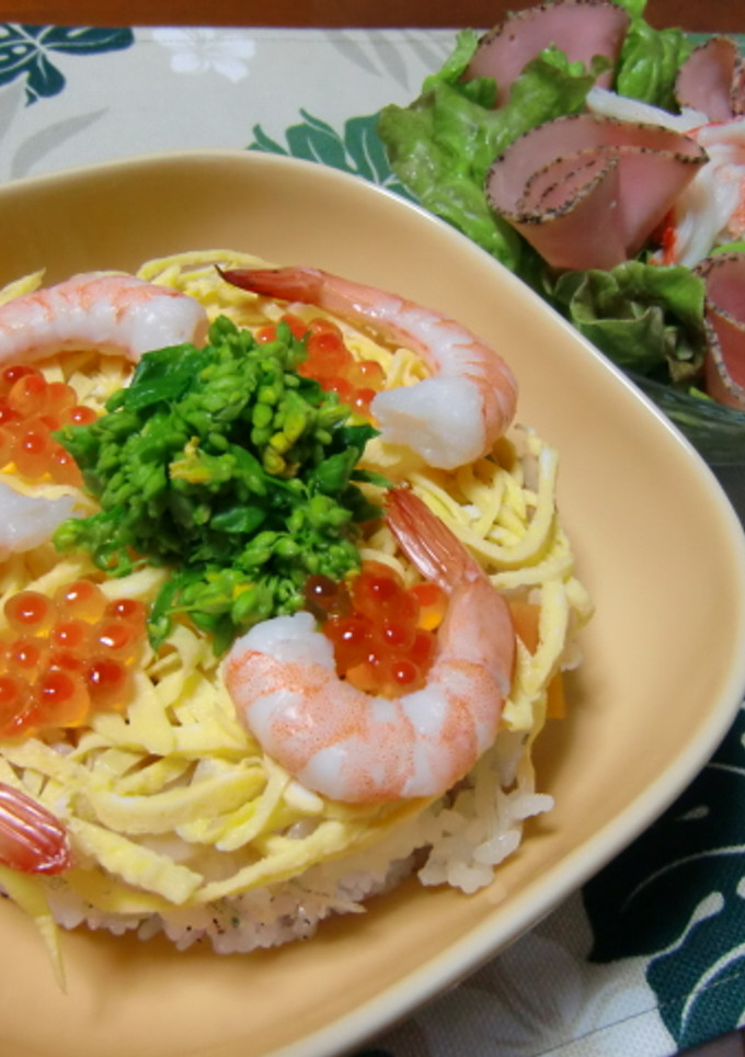ケーキみたいなちらし寿司♪-レシピのメイン写真
