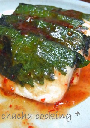 大葉チリ豆腐-レシピのメイン写真
