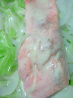 鮭のフライパンチーズ蒸し★野菜たっぷり-レシピのメイン写真